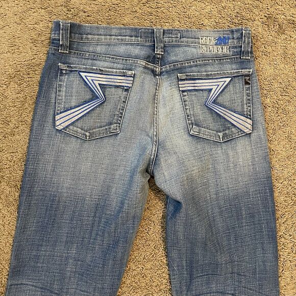 Y2K Vintage Rock and Republic Mens Jeans Retro Z Pocket Denim Straight Size 38 - Picture 5 of 16